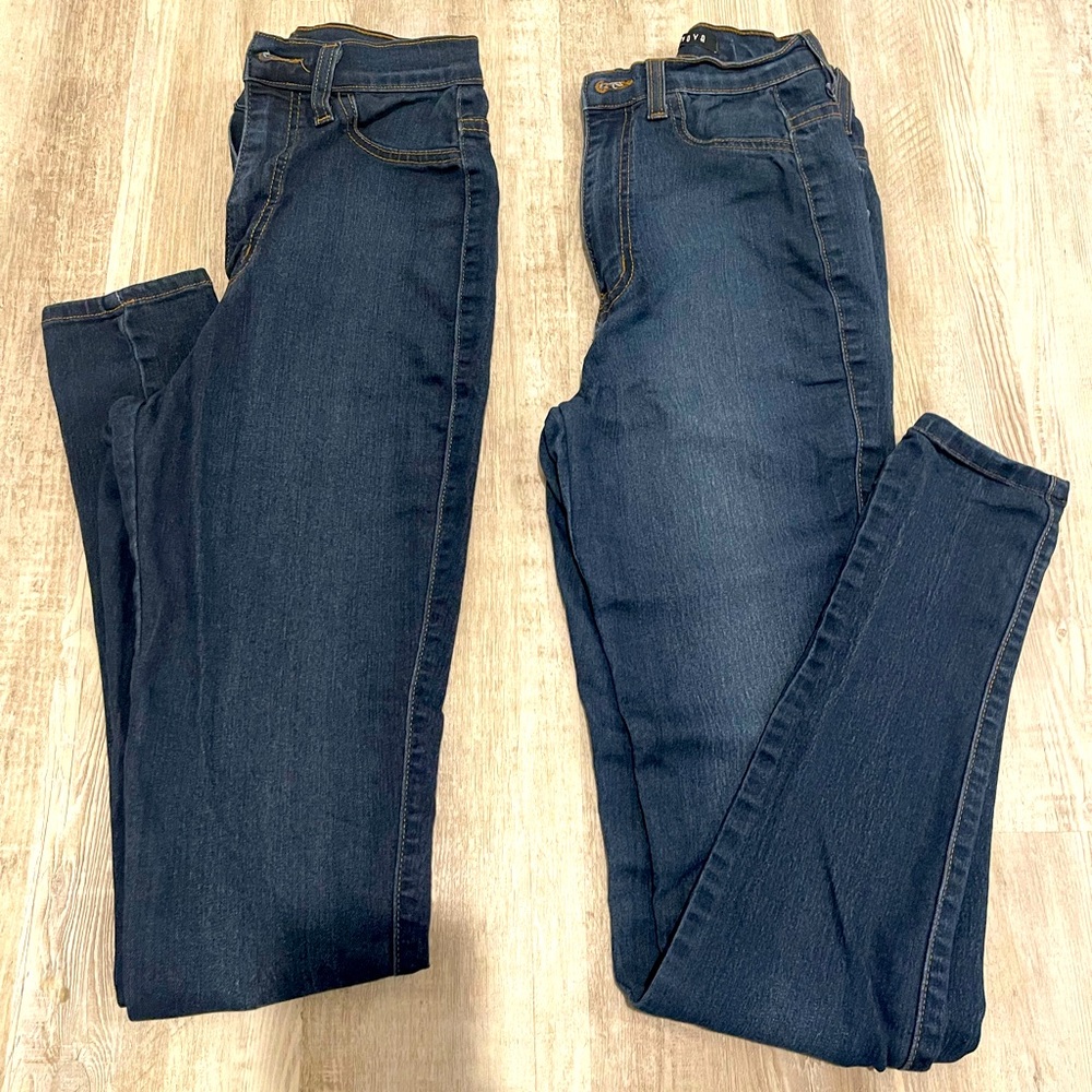 Dark blue skinny jeans